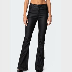 Edikted Black Flared Trousers
